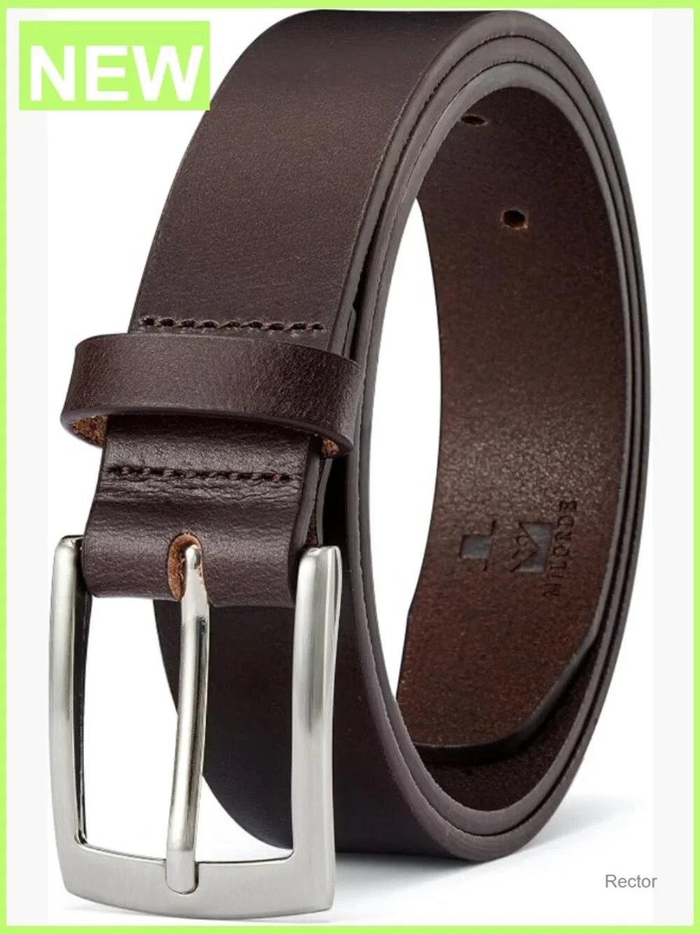 Men's Full Grain Leather Dress Belt Handmade Classic 35mm Work Business